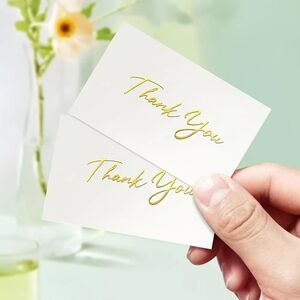 120 White Thank You Cards